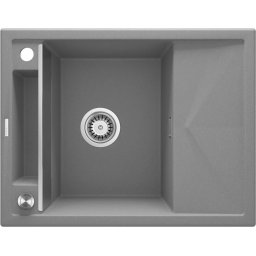 Magnetic Chiuvetă magnetică din granit, 1-cuvă cu picurător Finisaj: Antracit ZRM_S11A