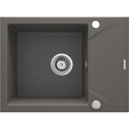 Evora Chiuvetă din granit, 1-cuvă cu picurător Finisaj: Antracit ZQJ_T11A