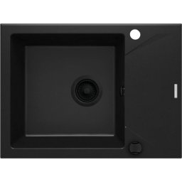 Evora Chiuvetă din granit, 1-cuvă cu picurător Finisaj: Negru ZQJ_N11A