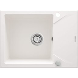 Evora Chiuvetă din granit, 1-cuvă cu picurător Finisaj: Alb ZQJ_A11A