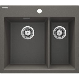 Eridan Chiuvetă din granit, 1,5-cuve Finisaj: Antracit ZQE_T503