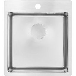 Olfato Chiuvetă din inox, 1-cuvă Finisaj: Oțel periat ZPO_010A