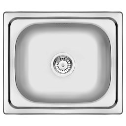 Doppio Chiuvetă din inox, 1-cuvă Finisaj: Oțel periat ZEN_0103