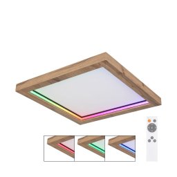 Plafonieră LED RGBW dimabilă BRANZA LED/24W/230V Globo 41374-24 + telecomandă