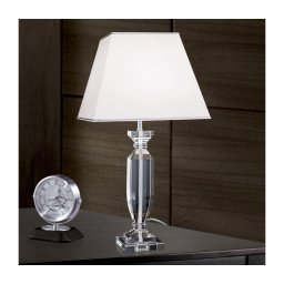 Lampă de cristal de masă Orion LA 4-1207 POKAL 1xE27/60W/230V alb/transparent
