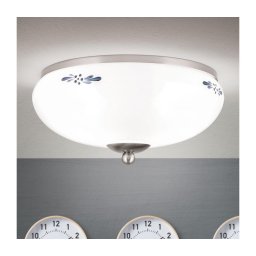 Orion DL 7-673 - Plafonieră LANDHAUS, 2xE27/60W/230V, Ø 28 cm, cu crom/alb