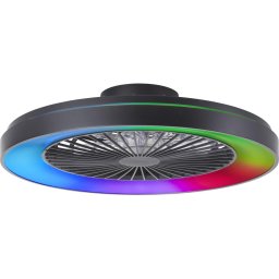 Ventilator LED RGBW dimabil de tavan Brilliant MAZZARO LED/24W/230V + telecomandă