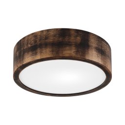Plafonieră OAK SMOKY 1xE27/15W/230V ø 27,5 cm stejar/maro închis