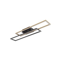 Plafonieră LED Globo 67208-30G DAKARI 30W/230V 3000K 60x80 cm negru/auriu
