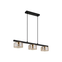 Lustră LED pe cablu Globo 16055-3HG HIGGINS 3xGX53/6W/230V fumuriu/maro