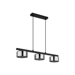 Lustră LED pe cablu Globo 16055-3HS HIGGINS 3xGX53/6W/230V fumuriu/negru