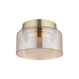 Plafonieră LED Globo 16055DG HIGGINS 1xGX53/6W/230V d. 13 cm maro
