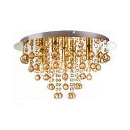 Plafonieră Globo 63040545 LONDON 5xE14/40W/230V d. 46 cm auriu