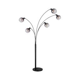 Lampadar Globo 58228NBS SEYMOUR 5xE27/40W/230V fumuriu