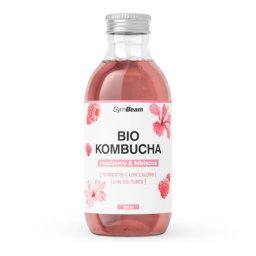 GymBeam BIO Kombucha 330 ml zmeură & hibiscus