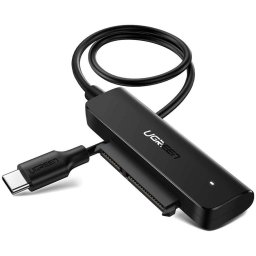 Adaptor Ugreen 2.5 '' SATA III 3.0 HDD SSD - USB Type C 3.2 Gen 1 (SuperSpeed USB 5 Gbps) adaptor negru