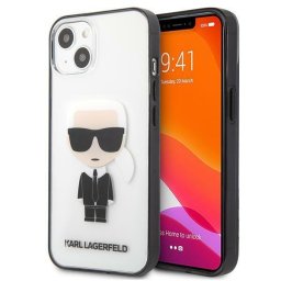 Husa transparenta Karl Lagerfeld Ikonik Karl pentru iPhone 13 mini, design premium