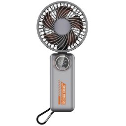 Mini Ventilatoare Ventilator Portabil cu Baterie si Display Digital, 3600mAh - Techsuit (Z8) - White