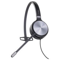 Yealink YHS36 Headset Wired Head-band Office/Call center Black, Silver