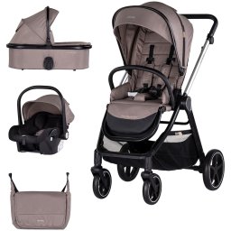 Carucior Chipolino Marbella 3 in 1 tiramisu