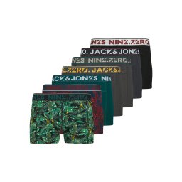 JACK & JONES Boxeri 'JACKENDRIC' bleumarin / gri închis / verde smarald / negru
