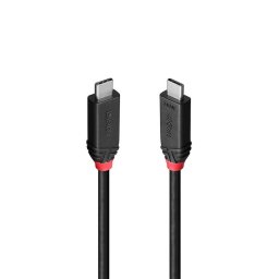 Cablu USB4 type C 240W/40Gbps Black Line 1m, Lindy L37001