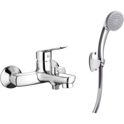 Boro Baterie pentru cadă, cu set de duș Finisaj: Crom BMO_011M