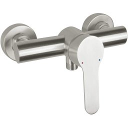 Lupo Baterie pentru duș, montare pe perete Finisaj: Oțel periat BLU_F40M