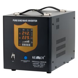 UPS cu undă sinusoidală pură și fază fixă, 2400W / 3500VA, 48V, Kemot PROsinus URZ3430