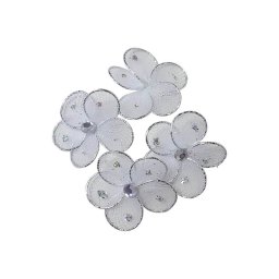 Floricele dantela verde pentru aranjamente florale set 4 buc