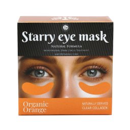 Mască pentru pleoape Starry, portocală, colagen clar de origine naturală