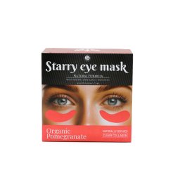 Mască pentru pleoape Starry, rodie organică, colagen clar de origine naturală