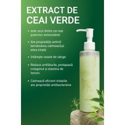 Demachiant de curățare, Green Tea Mountain Spring Makeup Remover, 200 ml