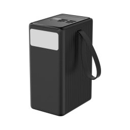 Power Bank 80000 mAh 20W PD, 4xUSB-A, 2xUSB-C, LED lanternă, cablu USB-C 1m