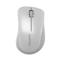 Maus optic fără fir cu senzor Canyon Pixart MW 1200 DPI 2xAAA alb