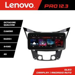Navigatie Hyundai Sonata 2011-2015 K-259 Lenovo PRO 4+64 12.3 inch qled android 4G DSP gps internet CarStore Technology