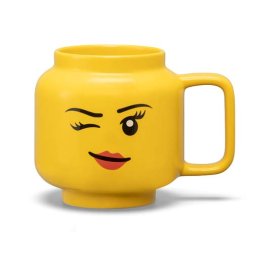 LEGO Cana mare LEGO din ceramica – Fata care face cu ochiul Quality Brand