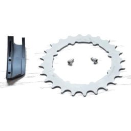 HammerSchmidt Chain Ring/Guide - 24 T, Silver Ultimate FactoryBikes