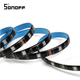 Banda inteligenta Wireless Light Strip LED RGB Sonoff L1, Lungime 5 m, Telecomanda inclusa, Control vocal, Control de pe telefonul mobil SmartElectro IntelligentHouse