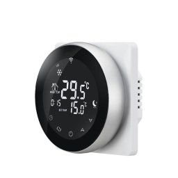 Termostat Wireless pentru incalzirea electrica in pardoseala Beok TGR87WiFi-EP, Functie Anti-inghet, Setare interval de functionare, Control de pe telefonul mobil SmartElectro IntelligentHouse