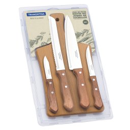Set 4 cutite, inox, maner din lemn natural de Jatoba ProChef Cookware