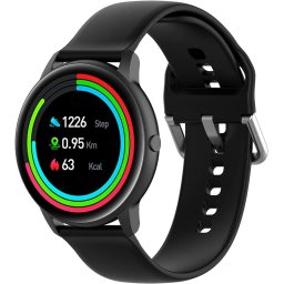 Smartwatch IMILAB KW66, Display TFT LCD 1.28", Bluetooth, Bratara Silicon, Rezistent la apa, Android/iOS, Negru