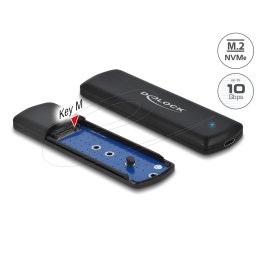 Delock Incintă externă pentru M.2 NVME PCIe SSD cu USB Type-C™ mamă - fără ajutorul instrumentelor