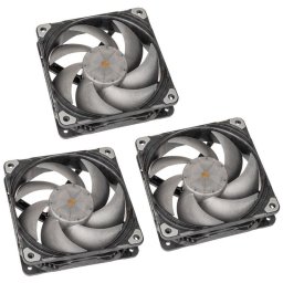 Set 3 ventilatoare 120 mm Phanteks T30 PWM, Black/Black, PH-F120T30_BG_3P