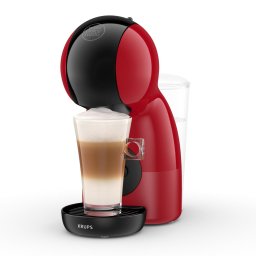 Espressor cu capsule KRUPS NESCAFÉ® Dolce Gusto® Piccolo XS KP1A3510, 15 bari presiune, 1600 W, capacitate rezervor 0.8 L, functie Eco, negru & rosu