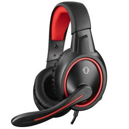 Casti cu fir SN-GX1 Ergo, Snopy, Cu microfon, Rosu-Negru (rampage34973)