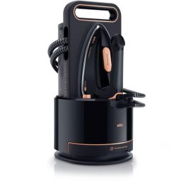 Statie de calcat BRAUN CareStyle 9 IS9090BK - 0128808000, 2700W, Presiune 9bar, EloxalPlus, iMode, Anti-Drip, Smart iCare, Vertical steaming, Vertical parking, Mod Turbo, Silentioasa, Neagra