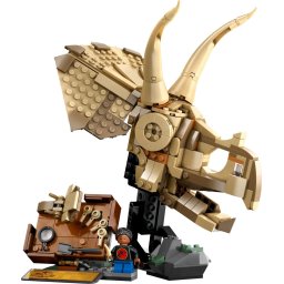 Jucarie LEGO JURASSIC WORLD, Fosile de dinozaur: craniu de Triceratops