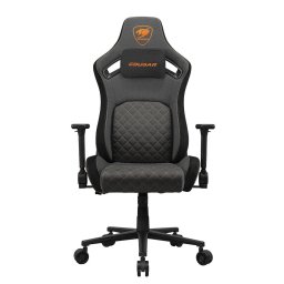 Scaun gaming Cougar Defensor Gold F, suporta 12 Kg, cotiere reglabile 4D, Gri-Portocaliu