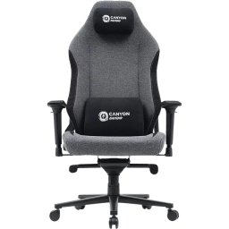 Scaun gaming Canyon Boulder CND-XLCH01, 5 roti, reglabil inaltime, 150 kg, Gri